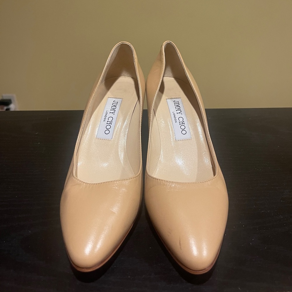 Jimmy Choo Nude Pumps